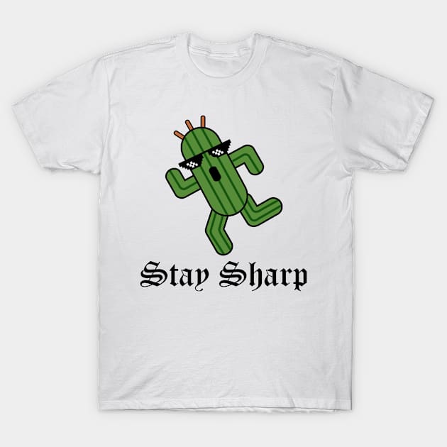 Stay Sharp T-Shirt by Bitpix3l